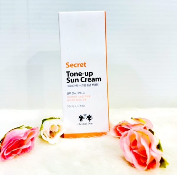 Secret Tone-Up Sun Cream SPF 50+ PA+++ – Brightening & Protective Sunscreen (70ml)