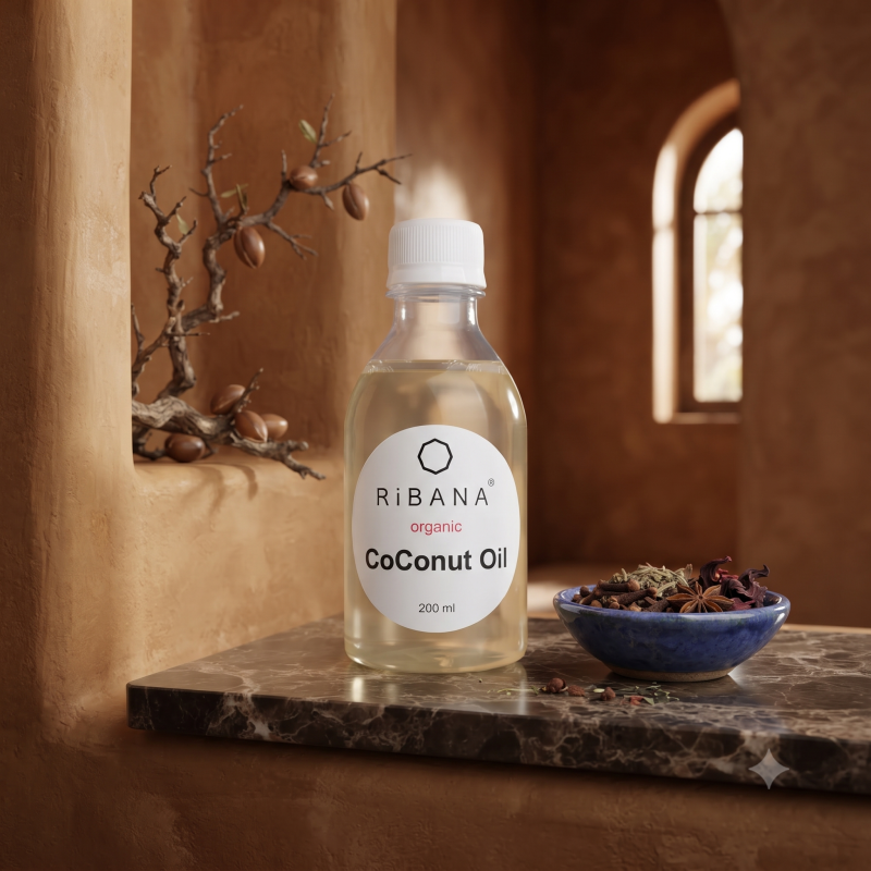 Coconut Oil - RiBANA Organic Cold Pressed Coconut Oil 200ml