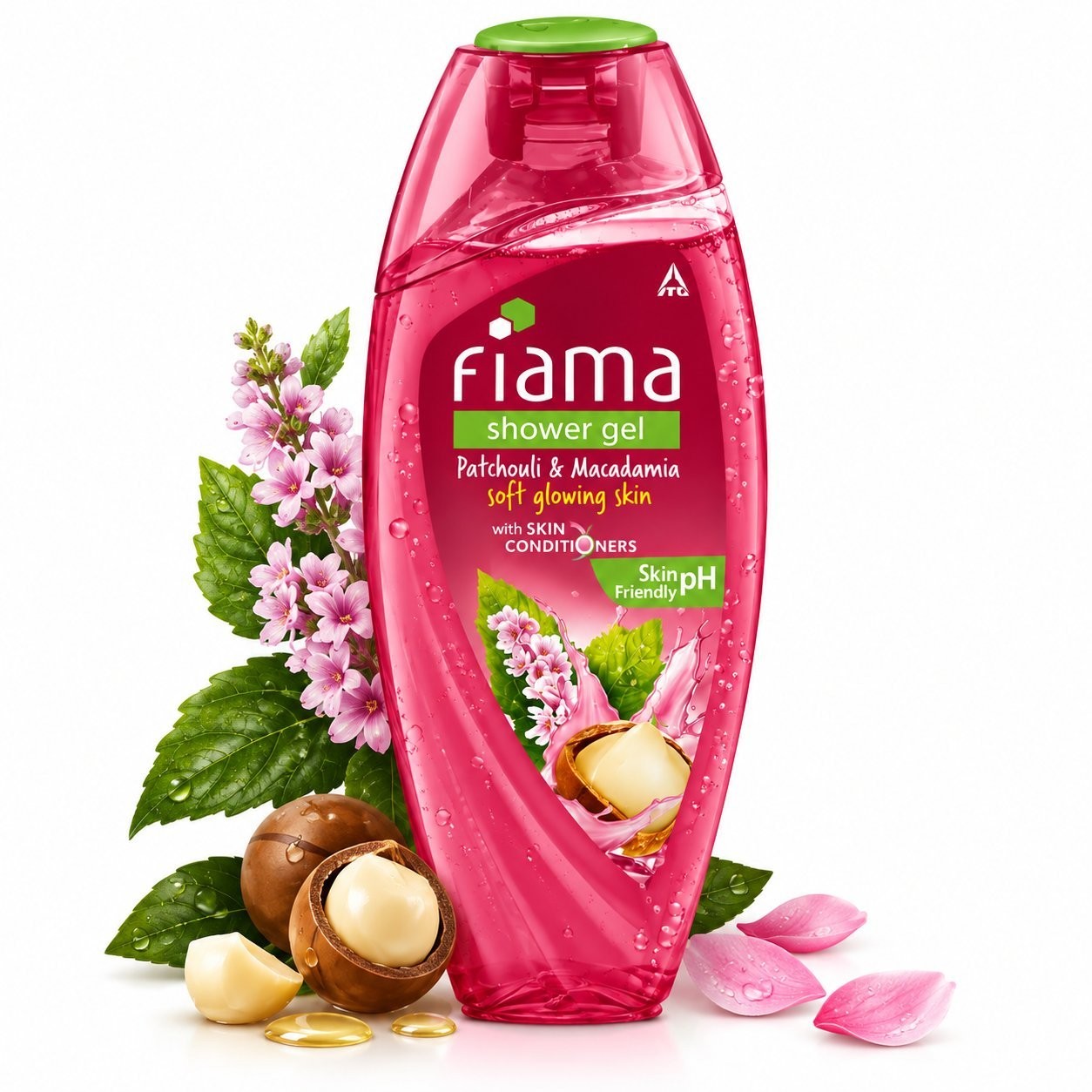FIAMA Shower Gel – Patchouli And Macadamia 250ml