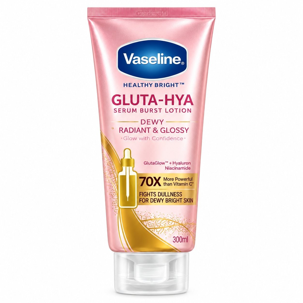 Vaseline® Gluta-Hya Smooth Radiance Serum Burst Lotion