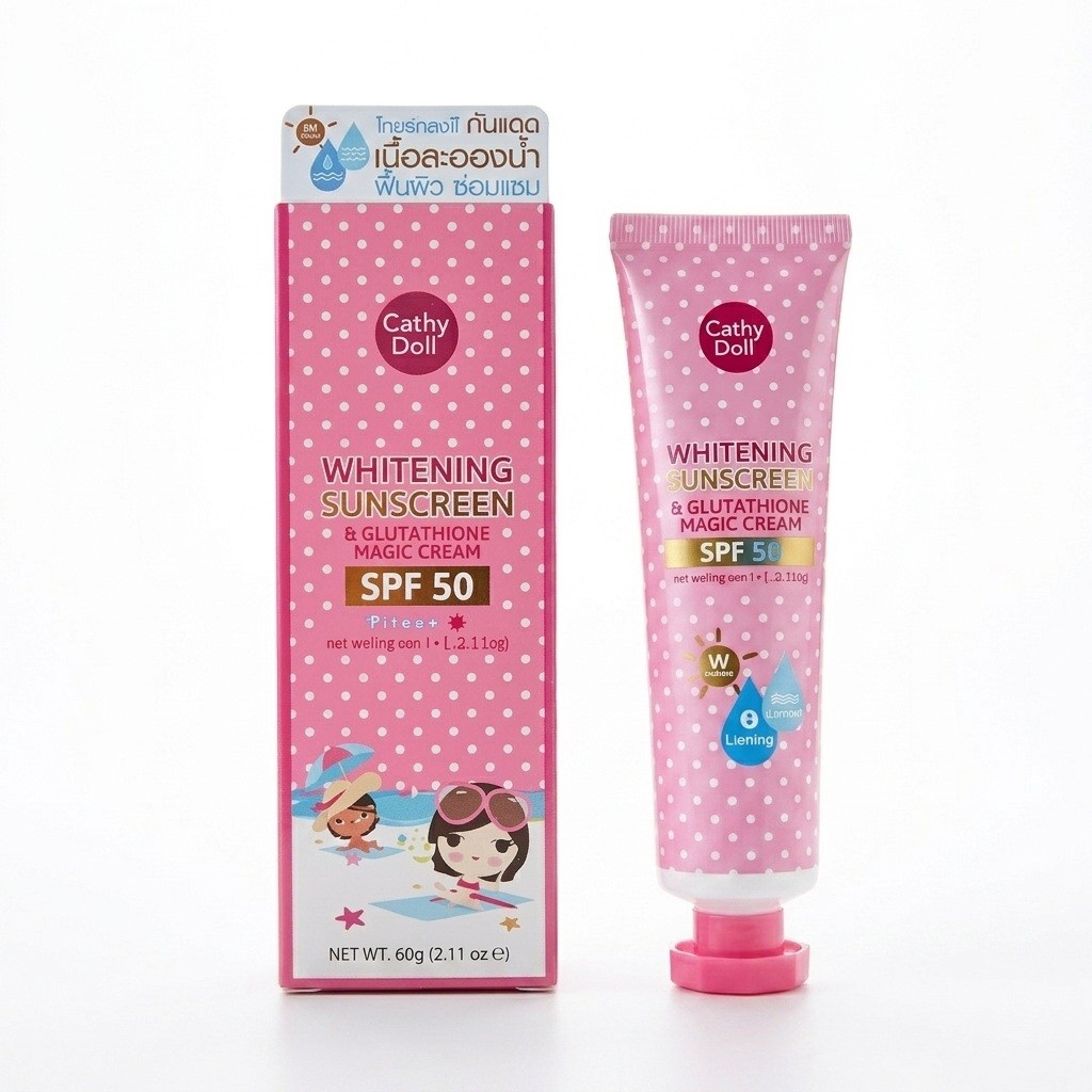 Cathy Doll Sunscreen Cream Spf 50 Pa+++ Sunscreen 60ml