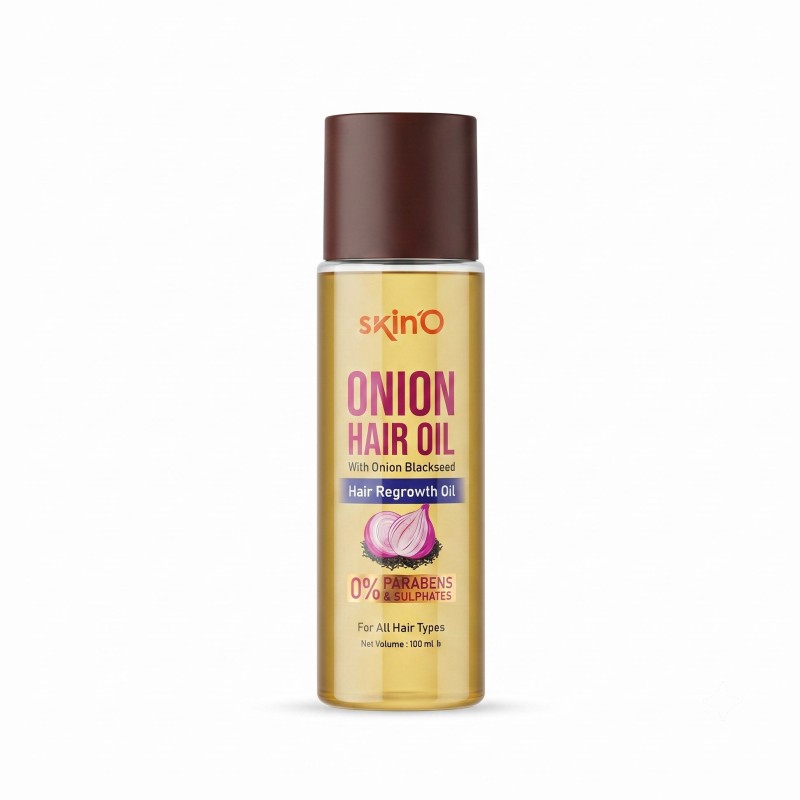 Skino Onion Hair Oil With Onion Blackseed Hair Regrowth Oil 100ml