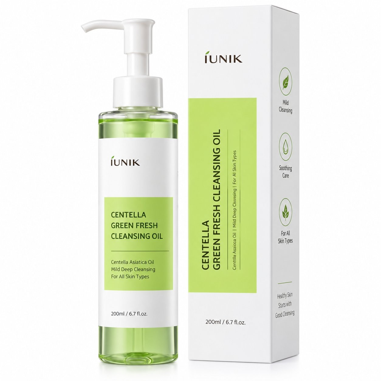 iUNIK Centella Green Fresh Cleansing Oil 200ml