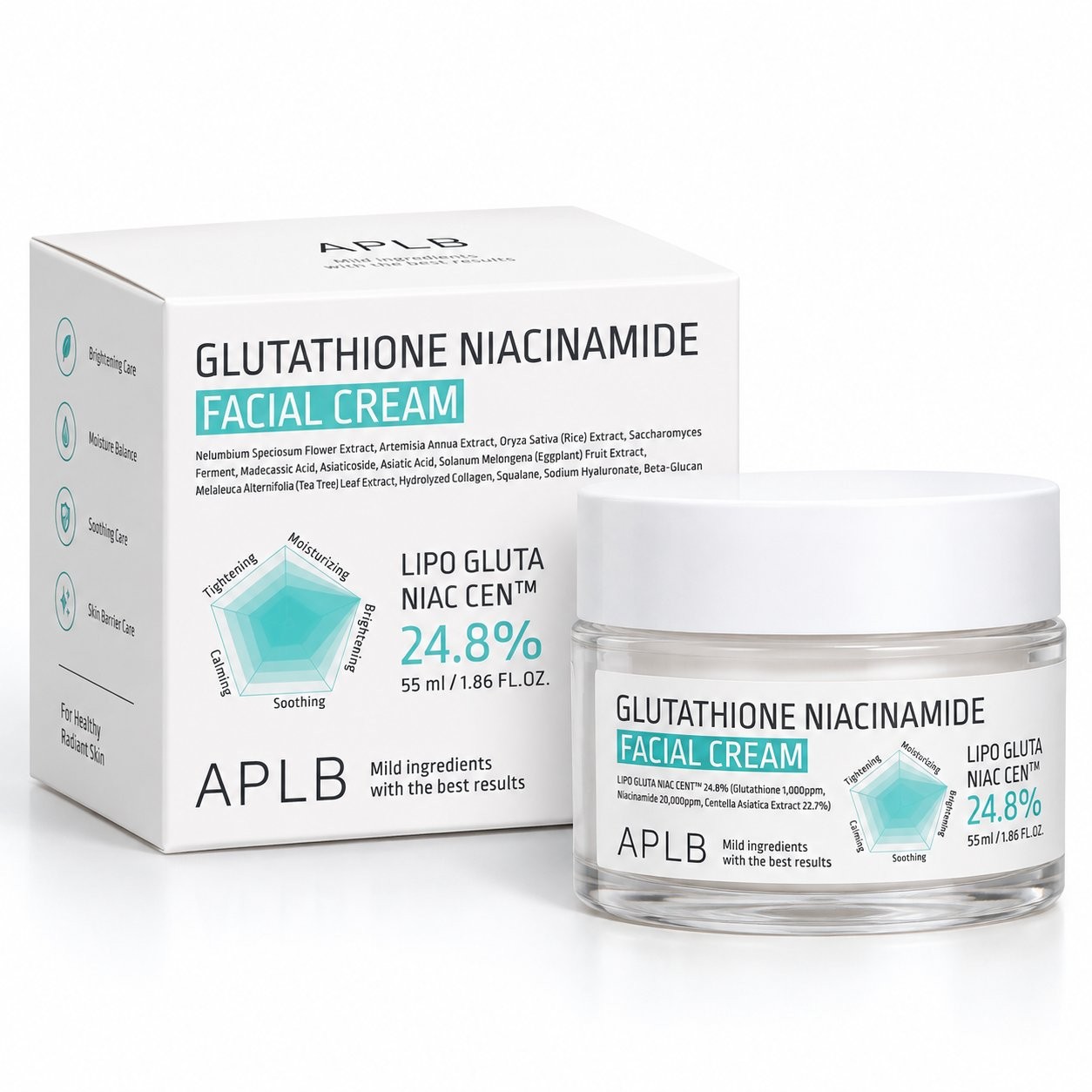 APLB Glutathione Niacinamide 24.8% Facial Cream 55ml