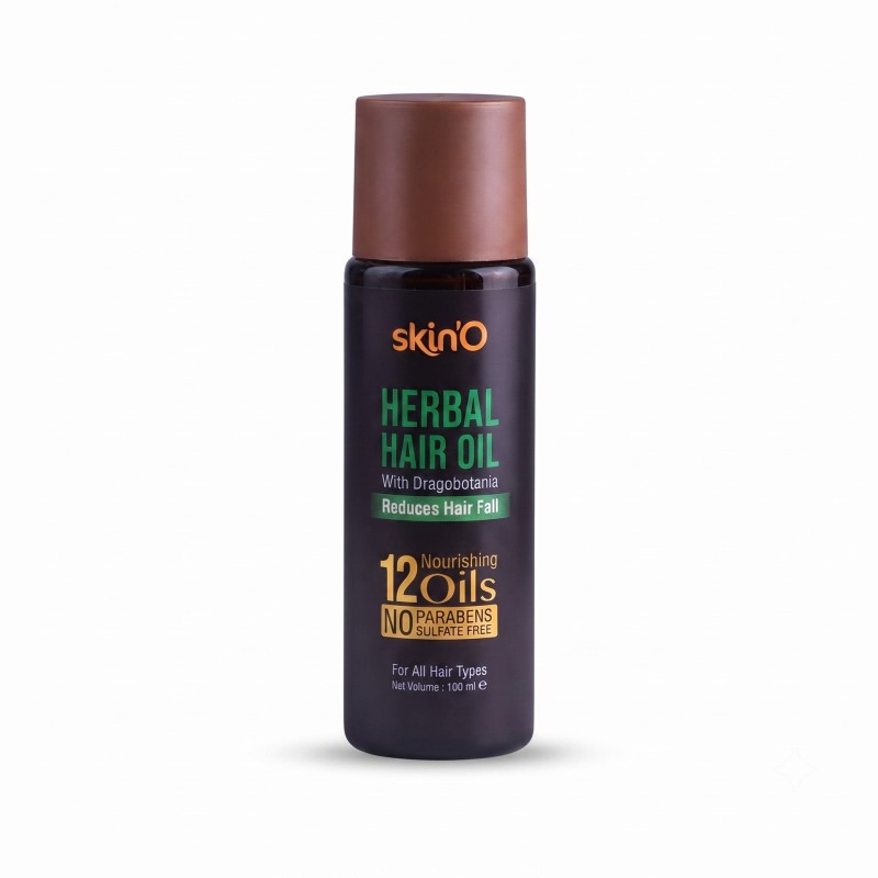 skin'O Herbal Hair Oil With Dragobotania Reduces Hair fall 100ml