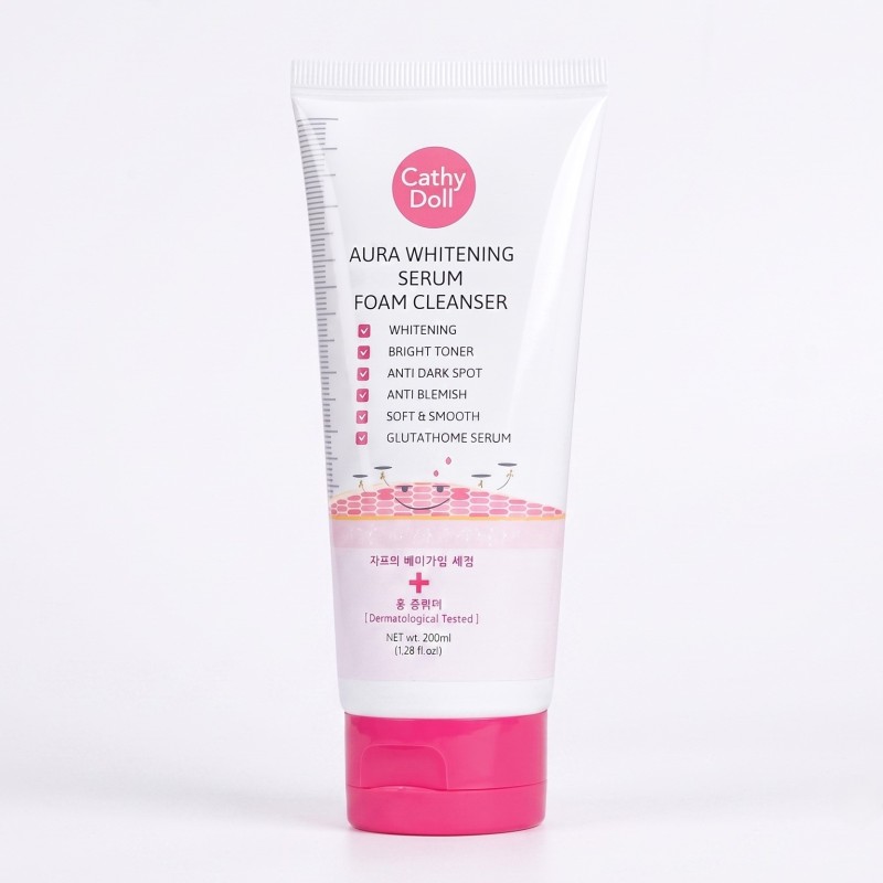 Cathy Doll Aura Whitening Serum Foam Cleanser 100ml